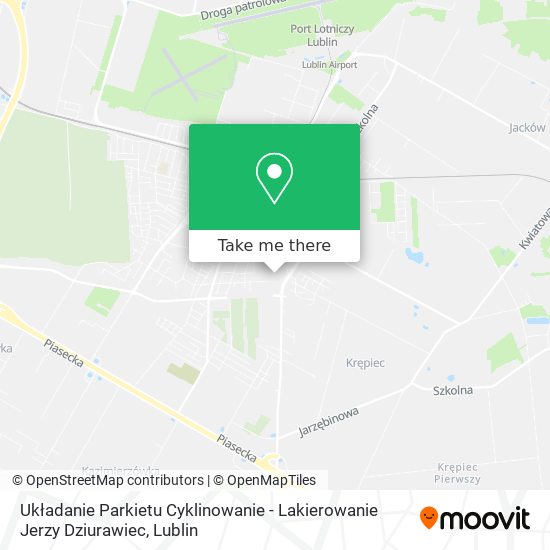Układanie Parkietu Cyklinowanie - Lakierowanie Jerzy Dziurawiec map