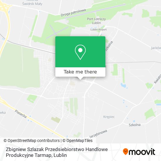 Zbigniew Szlazak Przedsiebiorstwo Handlowe Produkcyjne Tarmap map