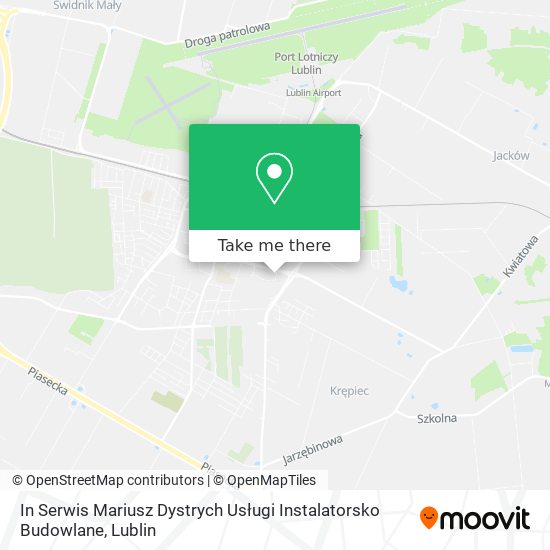 In Serwis Mariusz Dystrych Usługi Instalatorsko Budowlane map