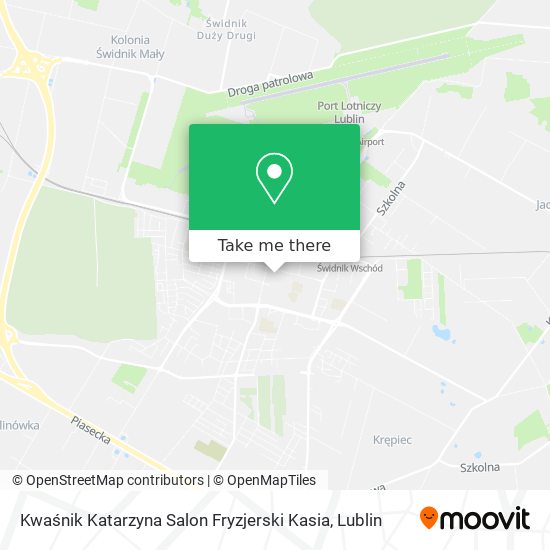 Kwaśnik Katarzyna Salon Fryzjerski Kasia map