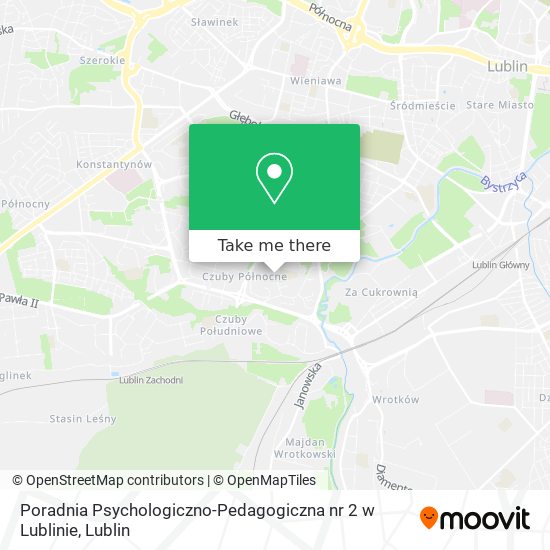 Poradnia Psychologiczno-Pedagogiczna nr 2 w Lublinie map