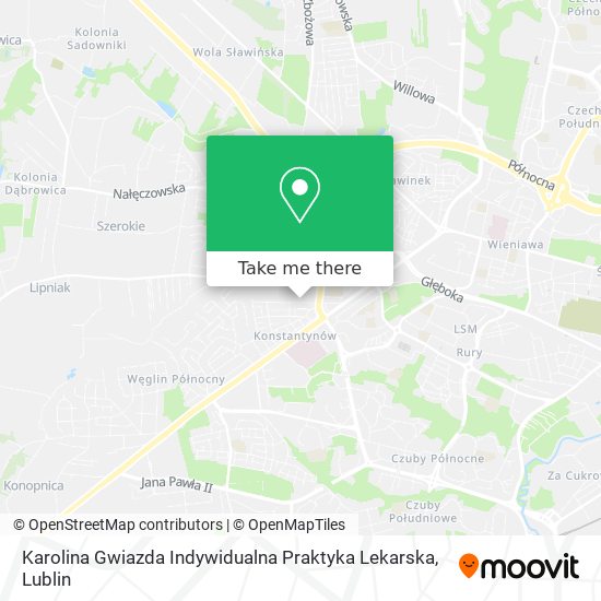 Karolina Gwiazda Indywidualna Praktyka Lekarska map