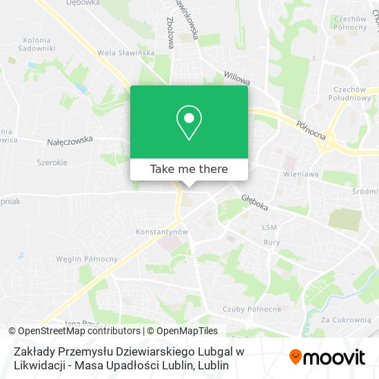 Zakłady Przemysłu Dziewiarskiego Lubgal w Likwidacji - Masa Upadłości Lublin map