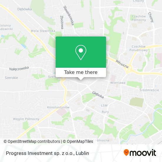 Progress Investment sp. z o.o. map