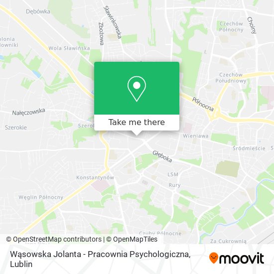 Wąsowska Jolanta - Pracownia Psychologiczna map