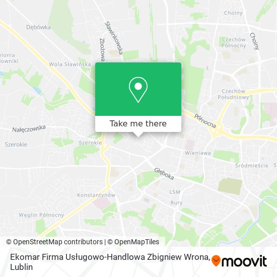 Ekomar Firma Usługowo-Handlowa Zbigniew Wrona map