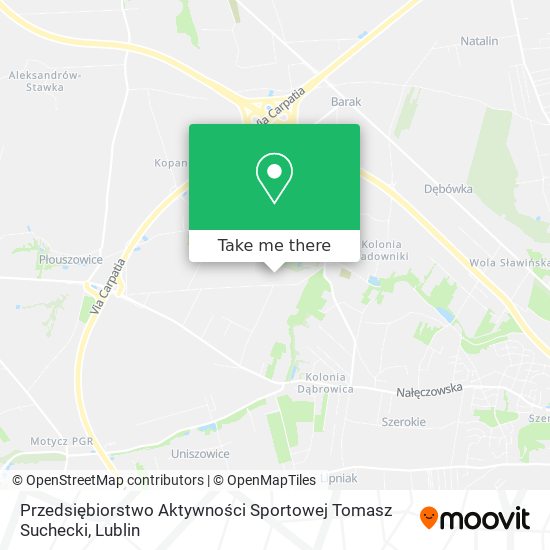 Przedsiębiorstwo Aktywności Sportowej Tomasz Suchecki map