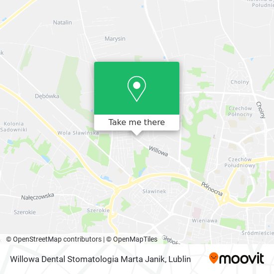 Willowa Dental Stomatologia Marta Janik map