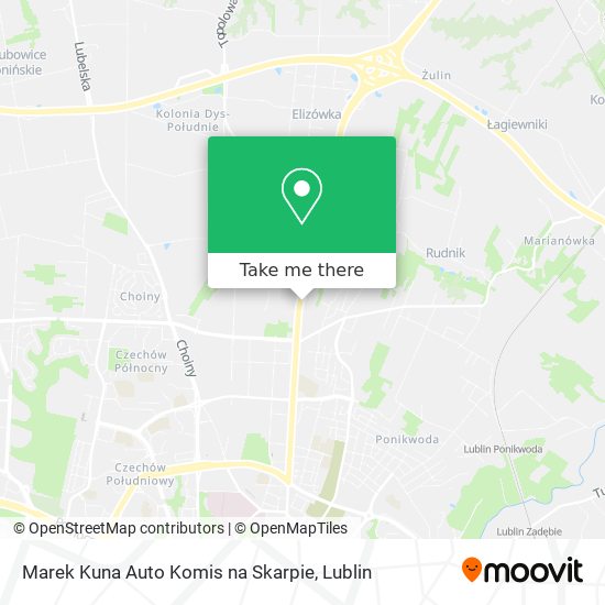 Карта Marek Kuna Auto Komis na Skarpie