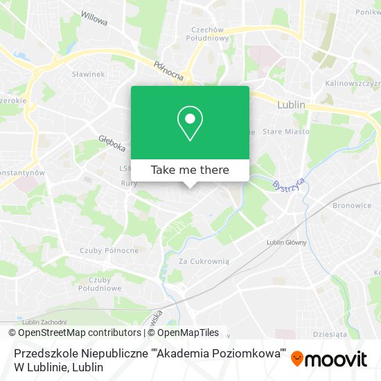 Przedszkole Niepubliczne ""Akademia Poziomkowa"" W Lublinie map
