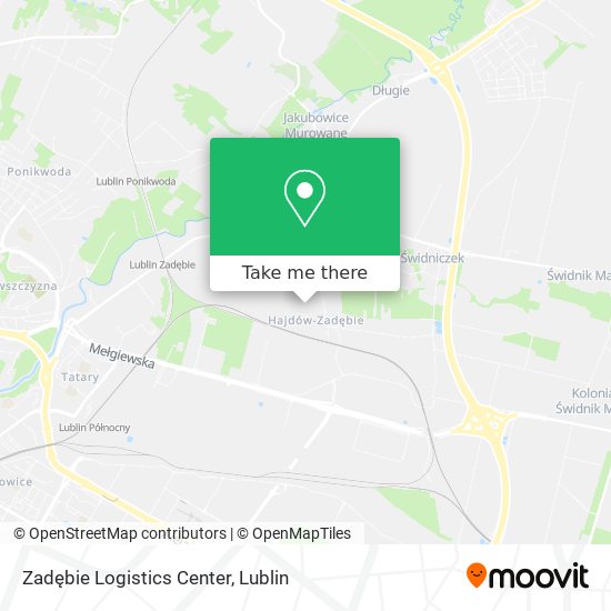 Zadębie Logistics Center map