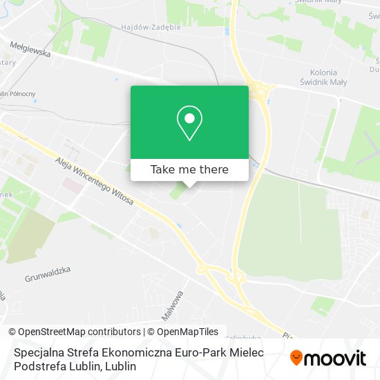 Карта Specjalna Strefa Ekonomiczna Euro-Park Mielec Podstrefa Lublin