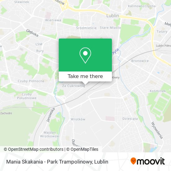 Mania Skakania - Park Trampolinowy map