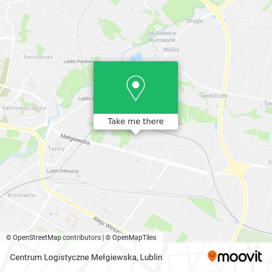 Centrum Logistyczne Mełgiewska map