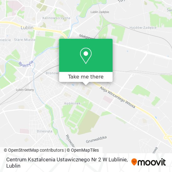Карта Centrum Kształcenia Ustawicznego Nr 2 W Lublinie