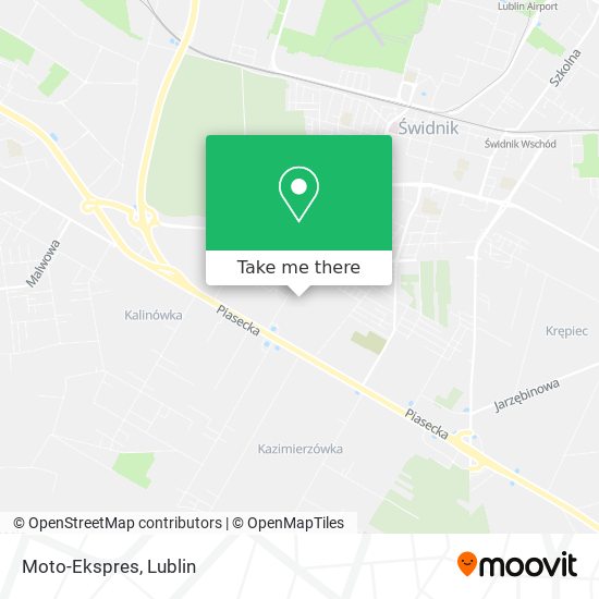 Moto-Ekspres map