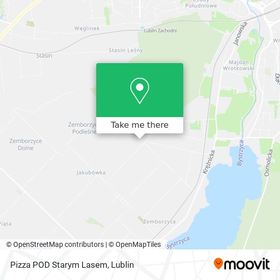 Pizza POD Starym Lasem map