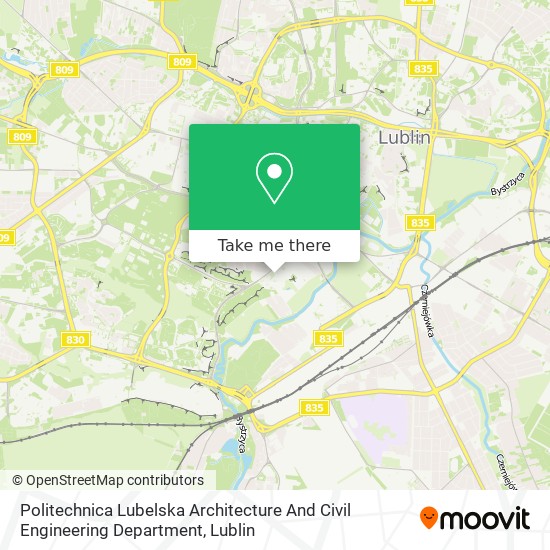 Карта Politechnica Lubelska Architecture And Civil Engineering Department