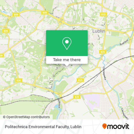 Politechnica Environmental Faculty map