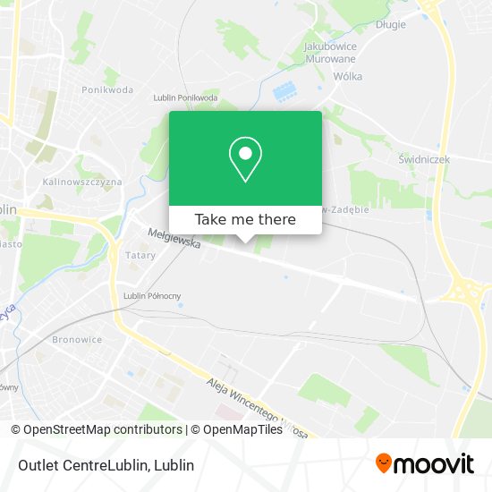 Outlet CentreLublin map