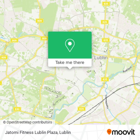 Jatomi Fitness Lublin Plaza map