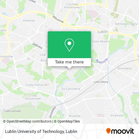 Lublin University of Technology map