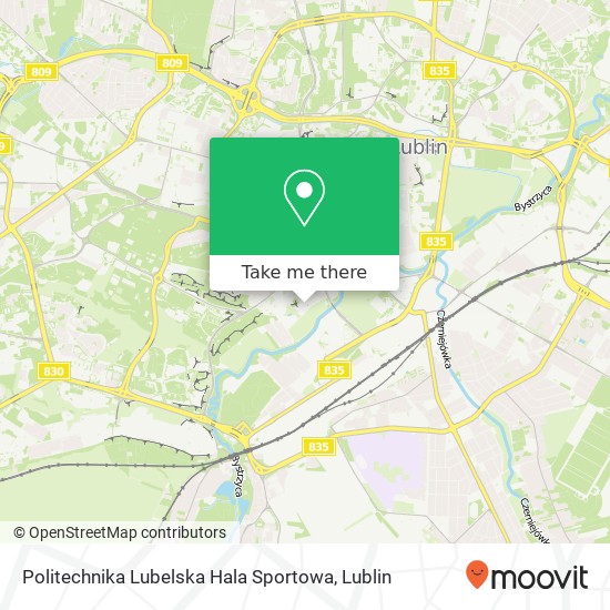 Карта Politechnika Lubelska Hala Sportowa