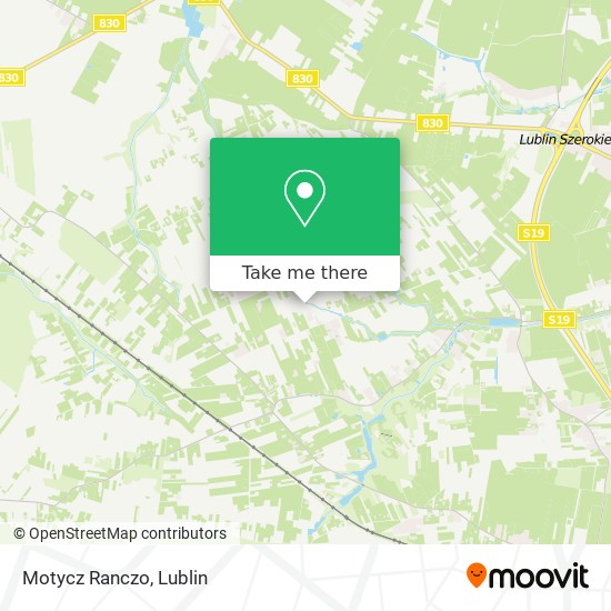 Motycz Ranczo map