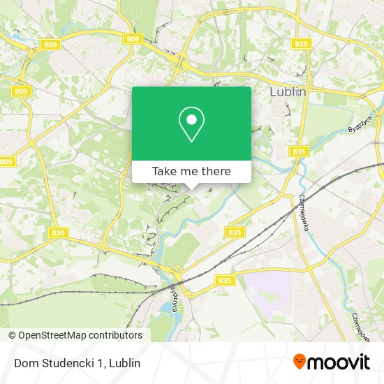 Dom Studencki 1 map
