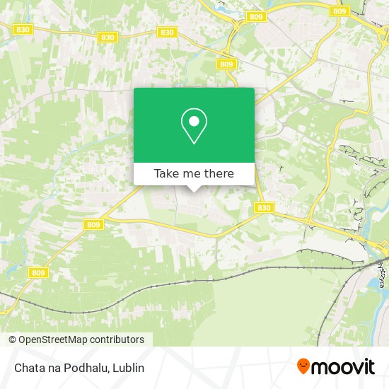 Chata na Podhalu map