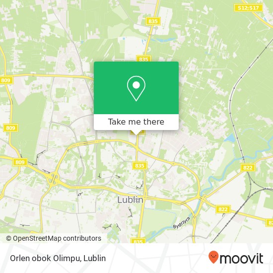 Карта Orlen obok Olimpu
