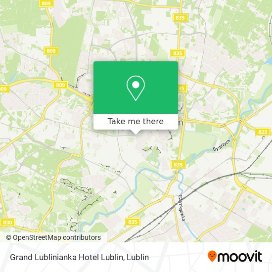 Grand Lublinianka Hotel Lublin map