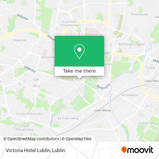 Victoria Hotel Lublin map