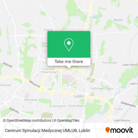 Centrum Symulacji Medycznej UMLUB map