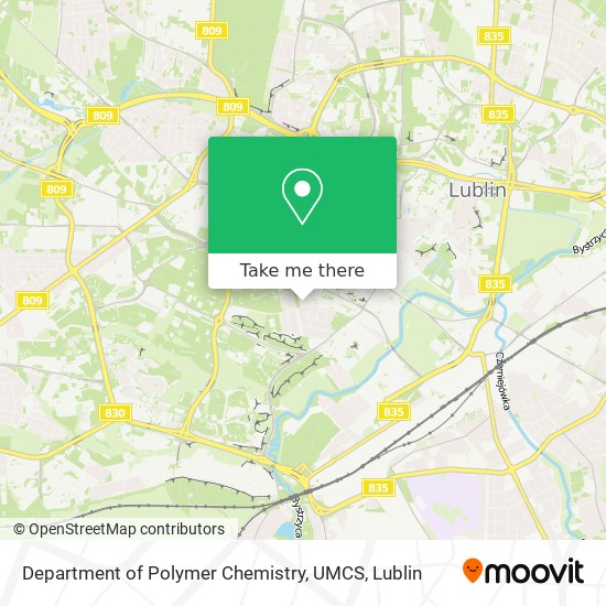 Department of Polymer Chemistry, UMCS map