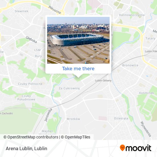 Arena Lublin map