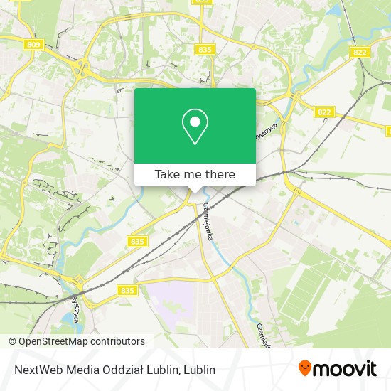 Карта NextWeb Media Oddział Lublin