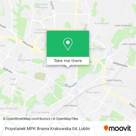 Карта Przystanek MPK  Brama Krakowska 04