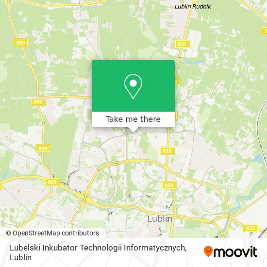 Lubelski Inkubator Technologii Informatycznych map
