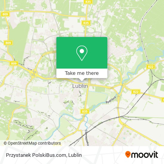 Карта Przystanek PolskiBus.com