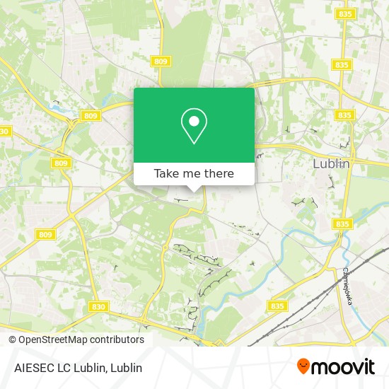 AIESEC LC Lublin map