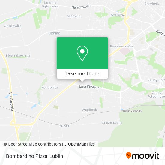 Bombardino Pizza map