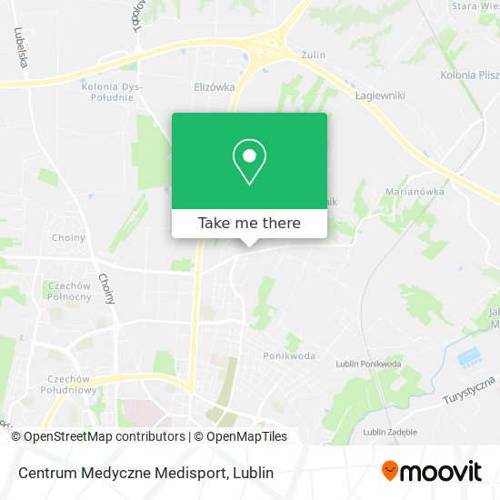 Centrum Medyczne Medisport map