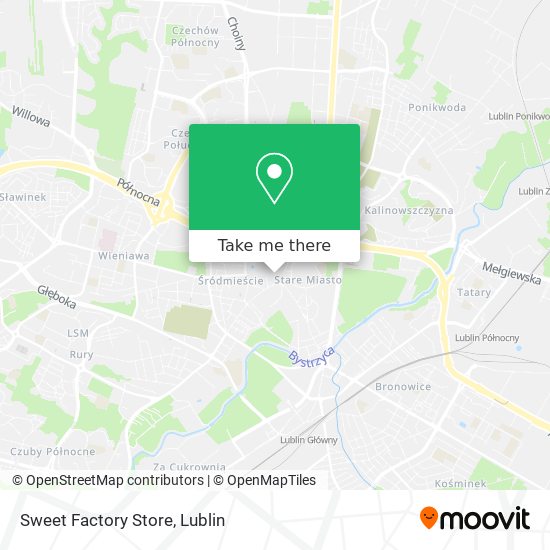 Sweet Factory Store map