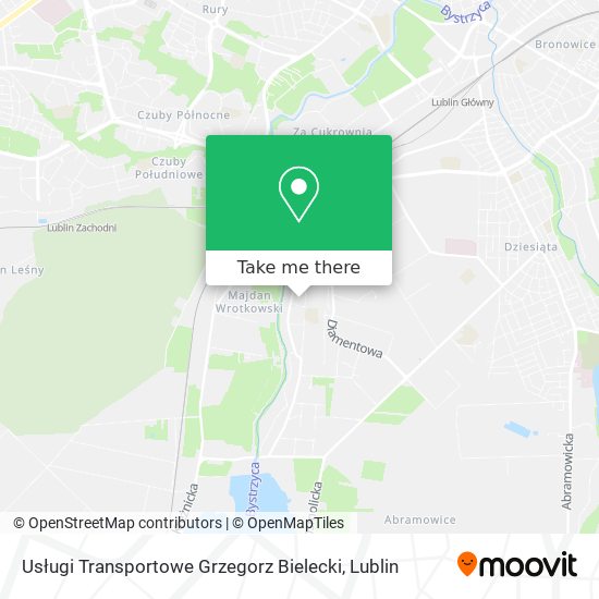 Usługi Transportowe Grzegorz Bielecki map
