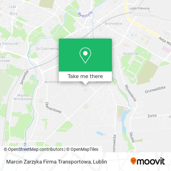 Marcin Zarzyka Firma Transportowa map