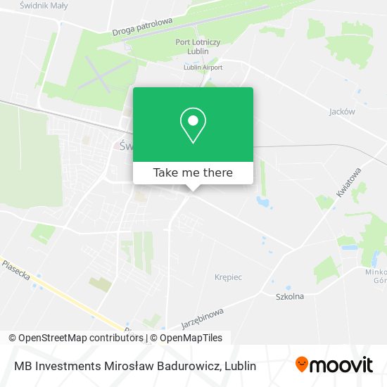 MB Investments Mirosław Badurowicz map