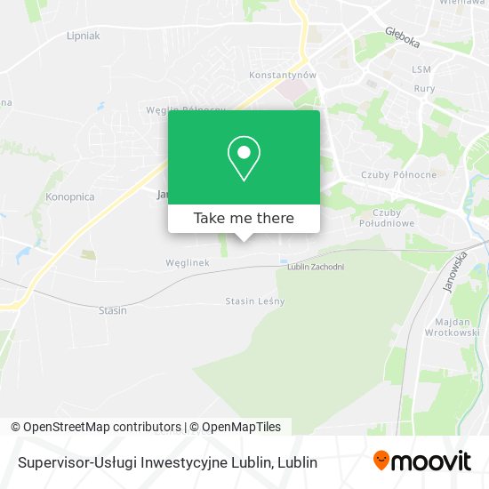 Supervisor-Usługi Inwestycyjne Lublin map