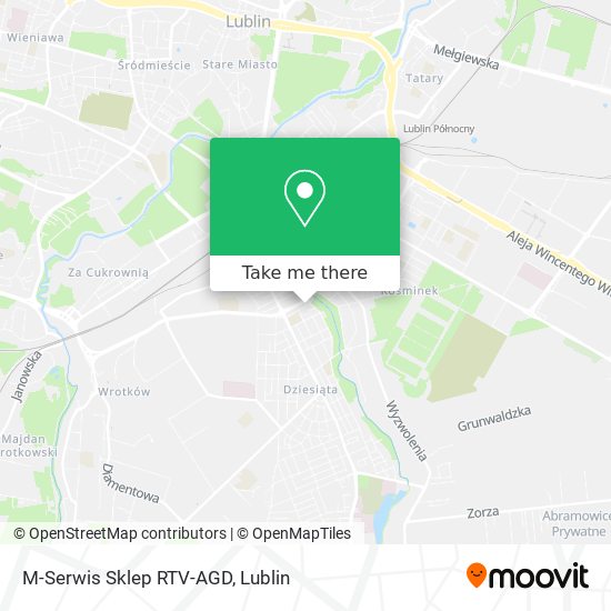 Карта M-Serwis Sklep RTV-AGD