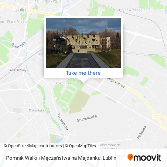 Pomnik Walki i Męczeństwa na Majdanku map